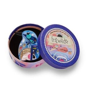 Erstwilder The Astute Azure Pete Cromer Brooch